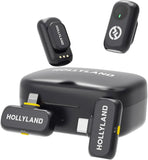 Hollyland LARK A1 Wireless Microphone | Up to 54 Hours Battery Life | 67dB Noise Ratio | USB-C & Lightning - Black Marhaba International