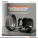 Porodo ACTIVEX SMART FITNESS BAND & EARBUDS Marhaba International
