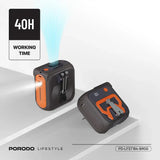 Porodo Lifestyle Multifunction Cooling Waist Fan - Brown/Orange