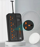 Porodo Blue 4 AC Power Strip - Black Marhaba International