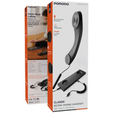 Porodo Classic Retro Phone Handset with Type-C Connector - Black - Marhaba International