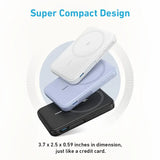 باور بانك أنكر ماجو 5000 مللي أمبير 7.5 وات مع حامل قابل للطي A1618H11 - أسود