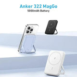 Anker MagGo Power Bank 5000mAh 7.5W with Foldable Stand A1618H11 - Black Marhaba International