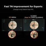 BenQ ZOWIE XL2586X 24.5 inch Esports Gaming Monitor | Fast TN Flat | FHD 1920x1080 | 540Hz Refresh Rate | Adaptive-Sync | DP+HDMI - Grey