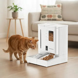 Porodo Petmate Automatic Pet Feeder with Wi-Fi, Camera & App Control - White Marhaba International