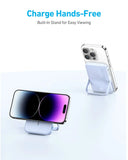 باور بانك أنكر ماجو 5000 مللي أمبير 7.5 وات مع حامل قابل للطي A1618H11 - أسود