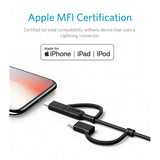 Anker 321 USB-A to Lightning Cable (3 ft 3-in-1)A8436H12 Marhaba International