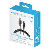 كابل مضفر Anker 322 USB-A إلى USB-C مضفر بطول 1.8 متر