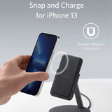 حامل شاحن لاسلكي مغناطيسي من انكر 633 باللون الأبيض (B25A7211)