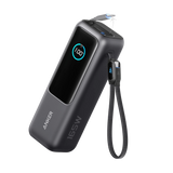 باور بانك Anker للكمبيوتر المحمول (25 كيلو، 165 واط، كابلات مدمجة وقابلة للسحب)