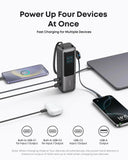 باور بانك Anker للكمبيوتر المحمول (25 كيلو، 165 واط، كابلات مدمجة وقابلة للسحب)