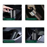 Green Lion Car Trash Can 500mL Capacity, Touch to Open Vehicle-mounted Mini Trash Bin Marhaba International