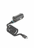 Green Lion 45W PD Car Charger with 1.2M Tough & Durable Type-C Cable - Black Marhaba International