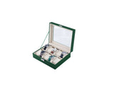 Green Lion classic Watch Box 10 slots with Glass - Green