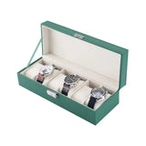 Green Lion Elegant Watch Box 6 Slots - Green - Normal | with Glass Marhaba International