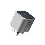 Green Lion GaN Adapter 45W 2 USB-C Ports - Grey Marhaba International