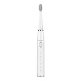 Green Lion GB-37 Electric Toothbrush with 5 Cleaning Modes, 60 Days Working Time, Waterproof, Ergonomic Design, 500mAh Battery Capacity, LED Indicator - White Marhaba International