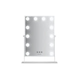 Green Lion Glam Shine Makeup Mirror 12 LED Lights - White Marhaba International