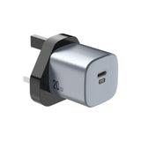 Green Lion Premium Series UK Plug Wall Charger 20W - Gray