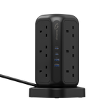 Goaltage EXT01 PowerStrip Tower 3250W GaN Extension with Safety Protection and Wireless Fast-Charge Functionality