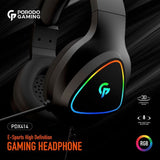 Gaming Headphone HD Sound with RGB - Black