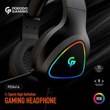 Gaming Headphone HD Sound with RGB - Black Marhaba International