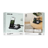 Green Lion 3 in1 Multifunctional Wireless Charger - Black