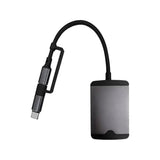 Green Lion 5 in 1 Mini MultiFunction Hub ( Type-C/Lightning/SD/TF/AUX/USB ) - Black Marhaba International