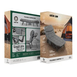 Green Lion Foldable Camping Bed - Gray Marhaba International