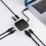 Green Lion GHB-7 7 in 1 USB-C HUB - Black Marhaba International