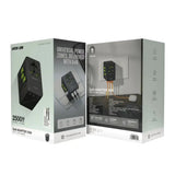 Green Lion GaN Adapter 35W 6 in 1 | 2 in 2 Cable - Black Marhaba International