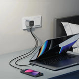 Green Lion GaN Adapter 45W 2 USB-C Ports - Grey Marhaba International