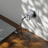 Green Lion GaN Premium UK Plug Wall Charger - Gray Marhaba International