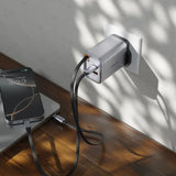 Green Lion GaN Premium UK Plug Wall Charger 67W - Gray Marhaba International