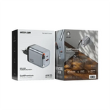 Green Lion GaN Premium UK Plug Wall Charger 45W - Gray Marhaba International