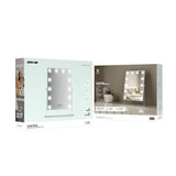Green Lion Glam Shine Makeup Mirror 12 LED Lights - White Marhaba International