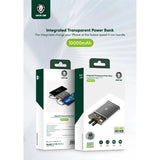 Integrated Transparent Power Bank 10000mAh Green Lion Marhaba International