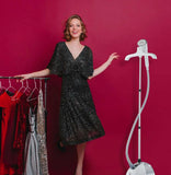 Green Lion Portable Household Garment Steamer 5 Functional 2000W 1.8L - White Marhaba International