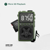 Green Lion Voyager Portable Radio | Flash Light | Speaker - Green