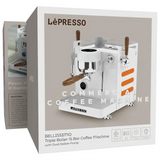 LePresso Commercial Bellissimo Triple Boiler 15 Bar Coffee Machine with Dual Italian Pump - White Marhaba International