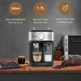 LePresso Coffee Machine 20 Bar Powerful Pressure Pump With Capsule Filter and Funnel - Black Marhaba International