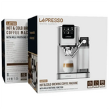 LePresso Latteo Hot & Cold Brewing Coffee Machine with Milk Frothing Function - Silver Marhaba International