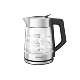 LePresso Black Glass Electric Kettle with Illumination