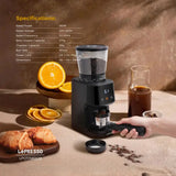 Lepresso Conical Burr Grinder - Black Marhaba International