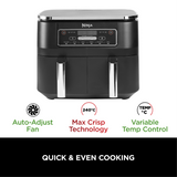 Ninja 7.6L dual basket air fryer Qatar