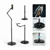 TELESIN mobile video/live shooting magnetic floor stand(P3-FS-01)with Selfie Ring Light(P3-FS-02) Marhaba International