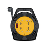 Porodo 4AC Extension Cable Reel with UK Plug (10m Wire) - Black Marhaba International