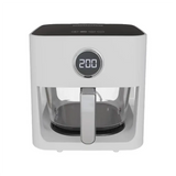 Porodo Lifestyle 5L Glass Pot Air Fryer - White Marhaba International