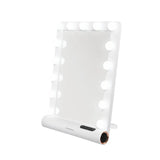 Porodo Lifestyle Hollywood Vanity Lighted Mirror - White/Rose Gold