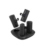 Porodo 5000mAh | 4 Power Bank Station with Lightning | Type-C integrated Connector Marhaba International